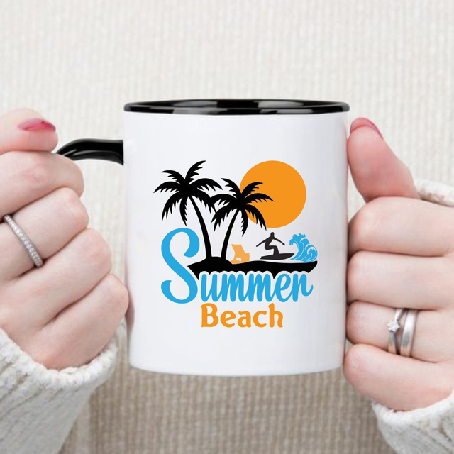 MUG BICOLOR BLANC/NOIR