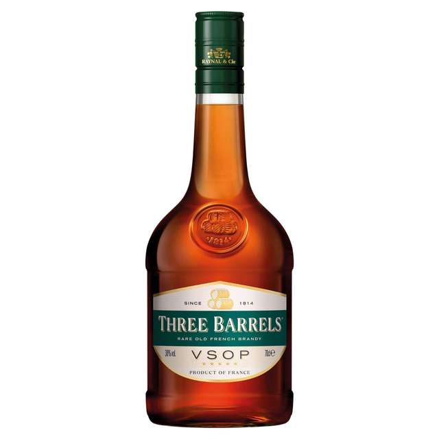 Three Barrels French Brandy VSOP, 70cl