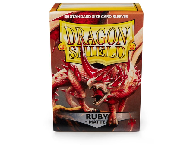 Protectores Dragon Shield Standard Matte 100 Unidades - Ruby