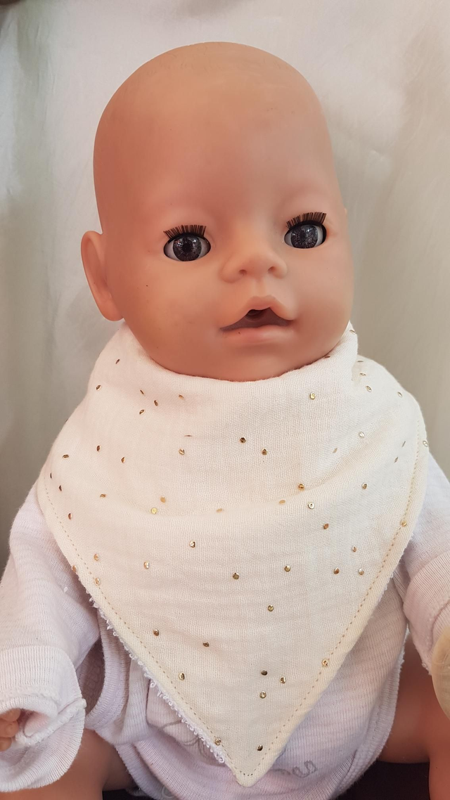 Bavoir bandana mixte gaze de coton - modèles au choix