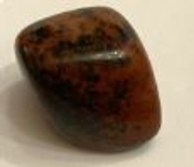 Pierre roulée en Obsidienne acajou