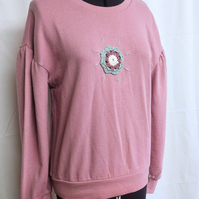 Sweat rose poudré rosace