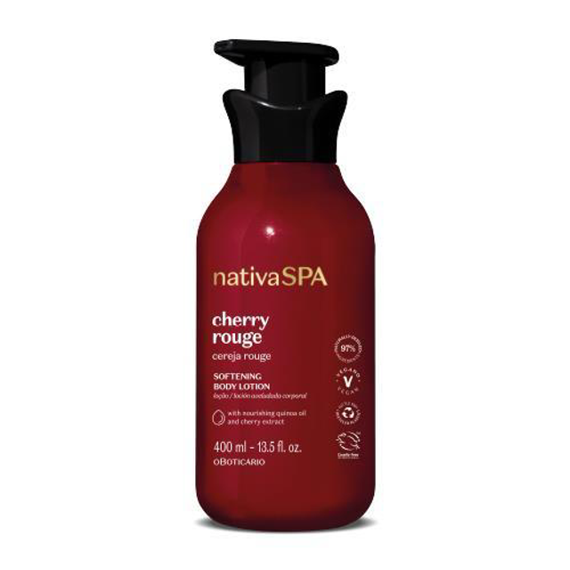 Loção Corporal Aveludada Nativa Spa Cereja Rouge 400ml