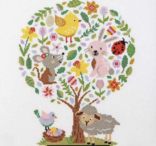 Hello Petal - Cross Stitch Kit by Caterpillar Cross Stitch