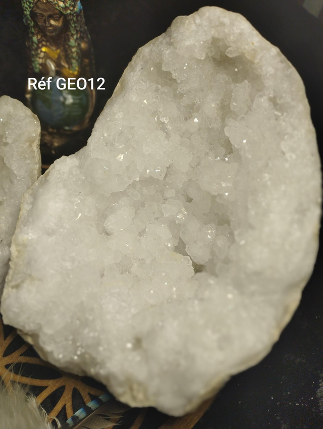 Géode Quartz cristal *env16cm