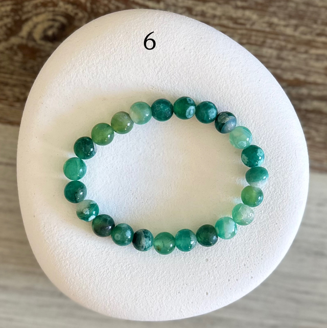 Bracelet Agate 8mm (de 1 à 6)