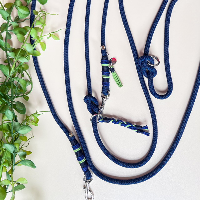 Handsfree Leiband "marine blauw" 
