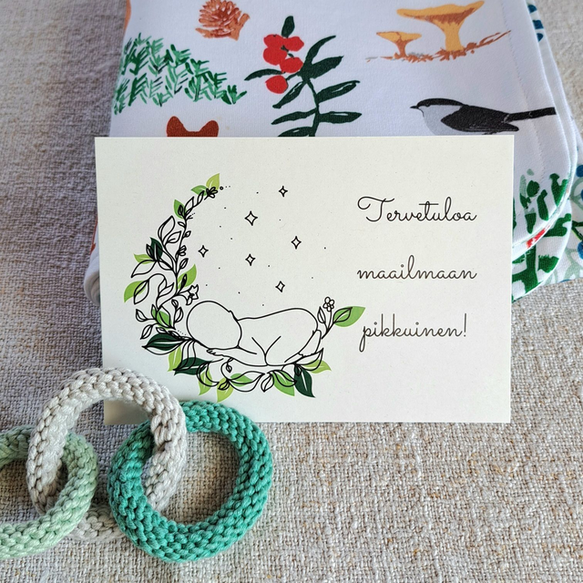 Onnittelukortti vauva