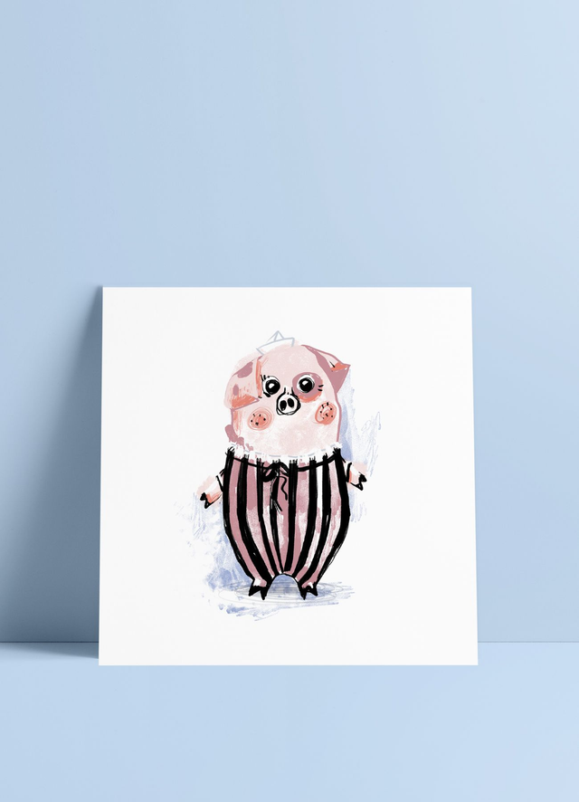 "Le petit cochon des jardins du Luxembourg"