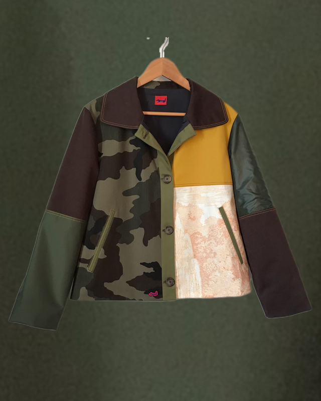 Veste patchwork camouflage
