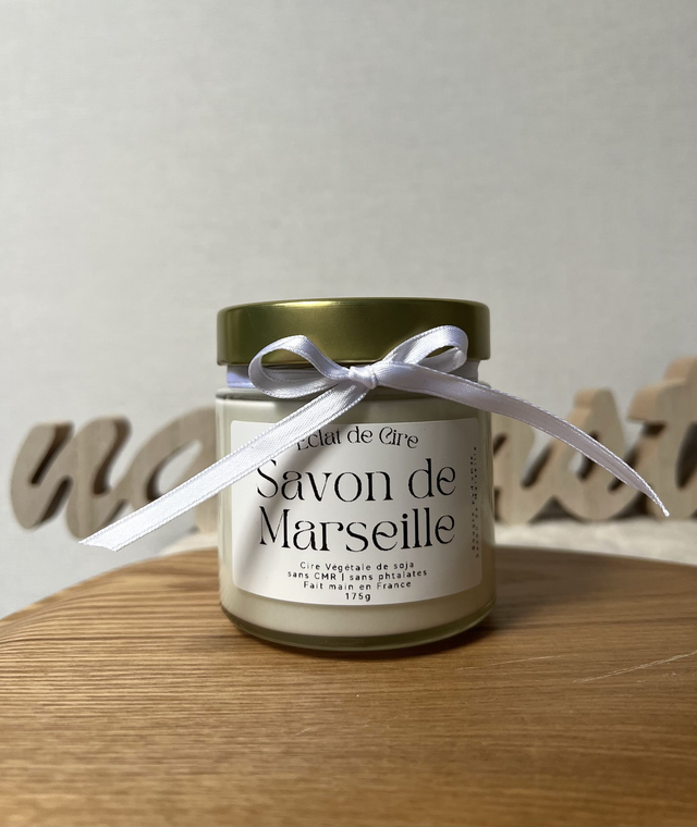 Savon de Marseille - Bougie parfumée artisanale