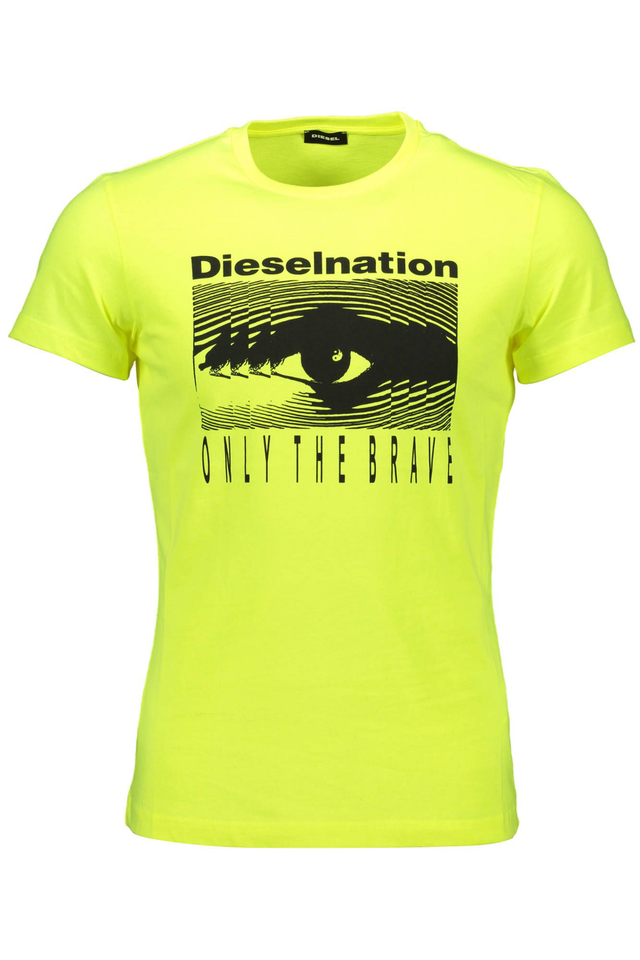 871DIESEL T-SHIRT MANICHE CORTE UOMO GIALLO