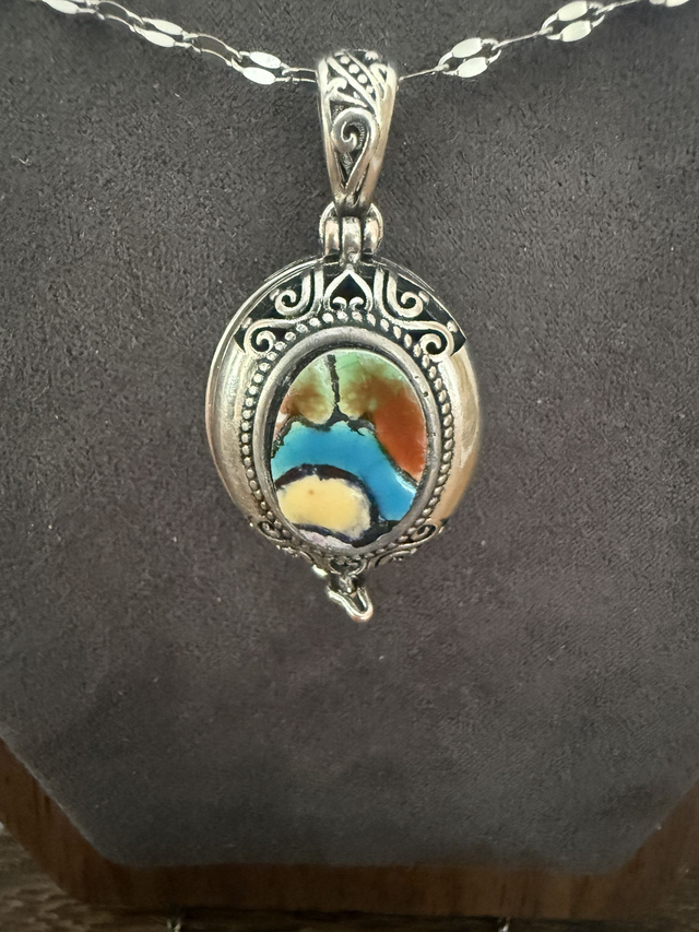 Collier Longwy argenté  