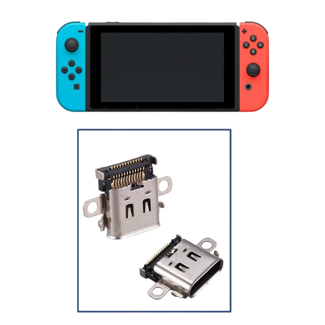 NSW / Entrada de Carga Nintendo Switch Neon V1 y V2