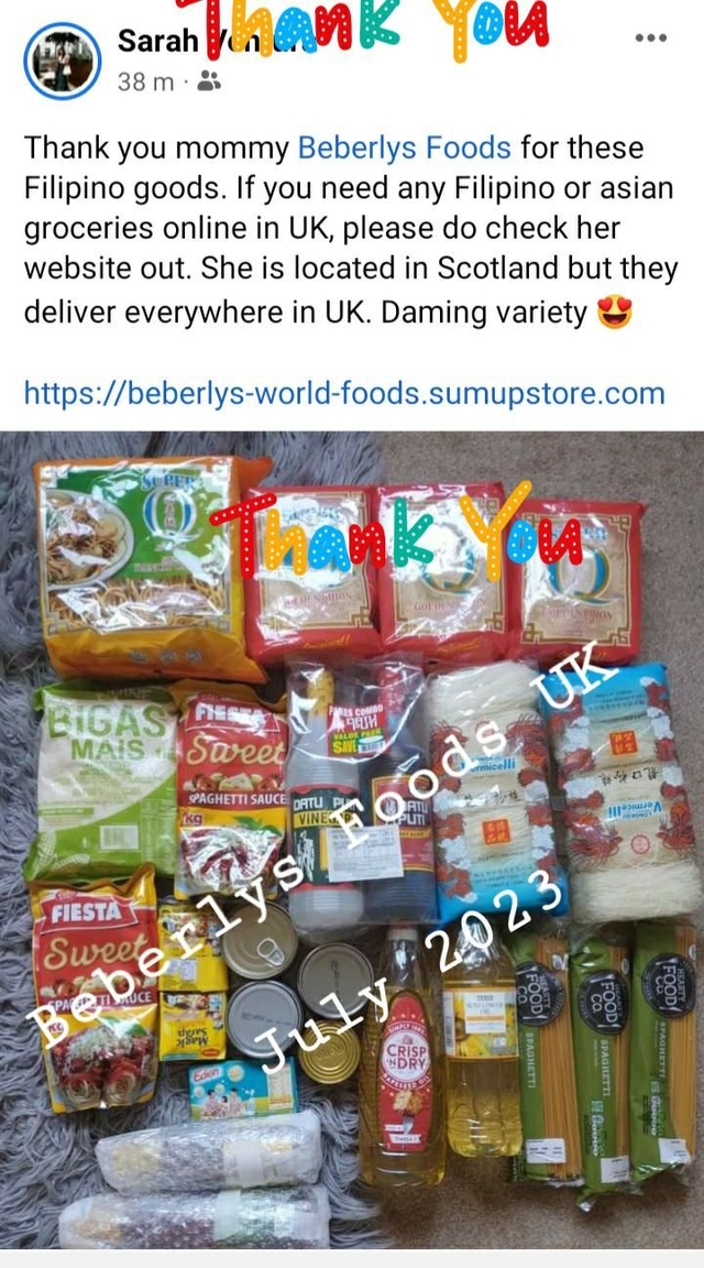 From customer: Sarah ( England- July 2023)