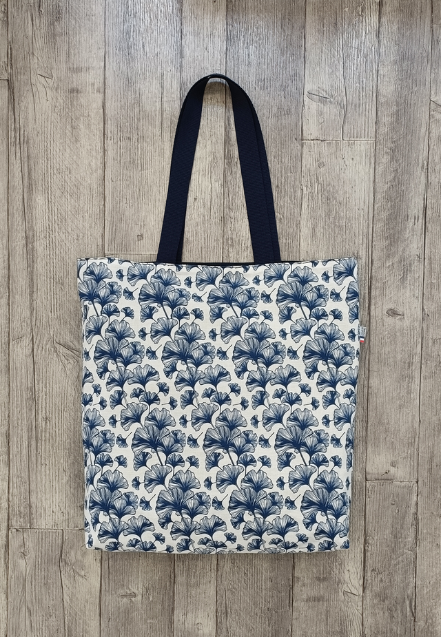 Tote bag coton tons marine
