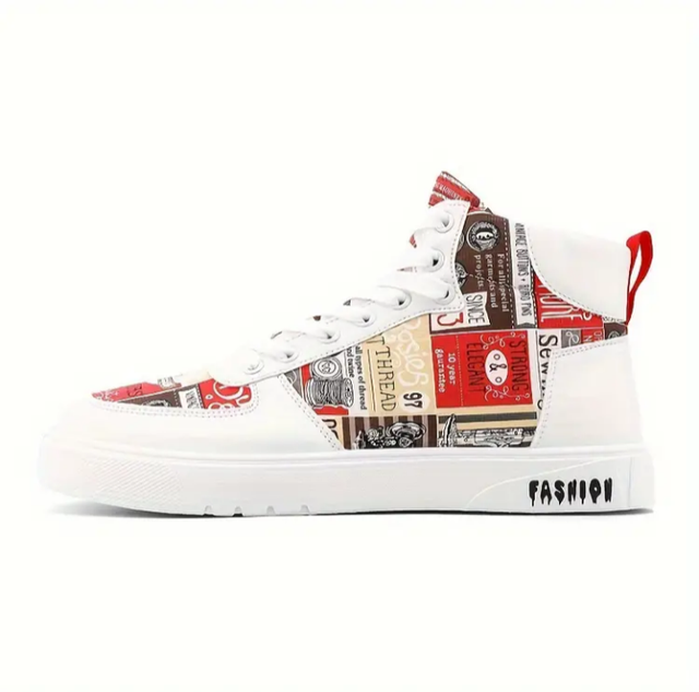 Modne Męskie Buty Skate, Wygodne, Antypoślizgowe Tenisówki W Stylu Ulicznym 