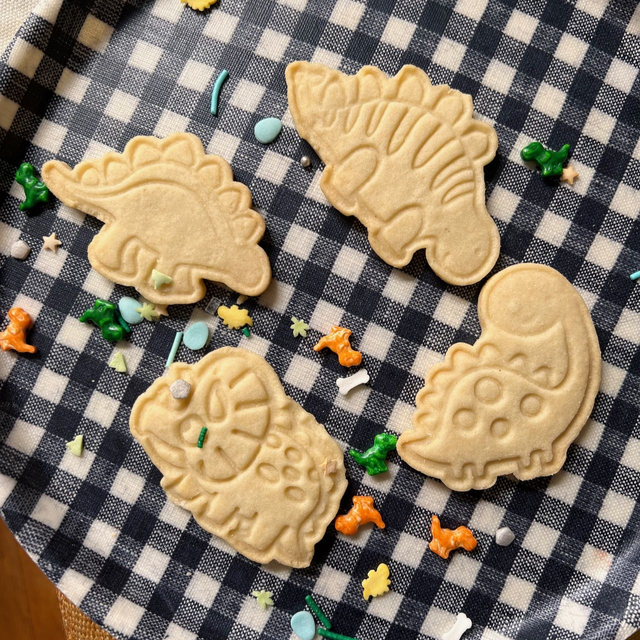 Dinosaur biscuits. 