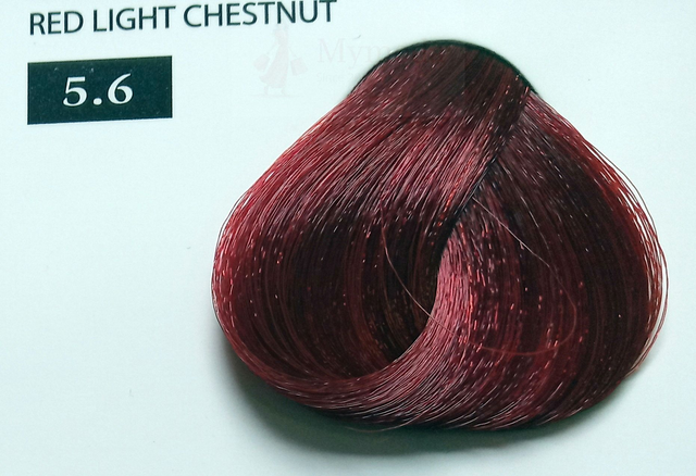 ΒΑΦΗ ΜΑΛΛΙΩΝ EXCLUSIVE ΣΕ ΕΠΑΓΓΕΛΜΑΤΙΚΗ ΣΥΣΚΕΥΑΣΙΑ 100ml Νο 5.6 ΚΑΣΤΑΝΟ ΑΝΟΙΚΤΟ ΚΟΚΚΙΝΟ