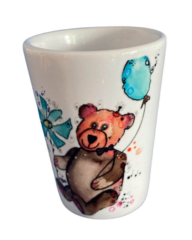 Schnapsglas Keramik "Teddybär"