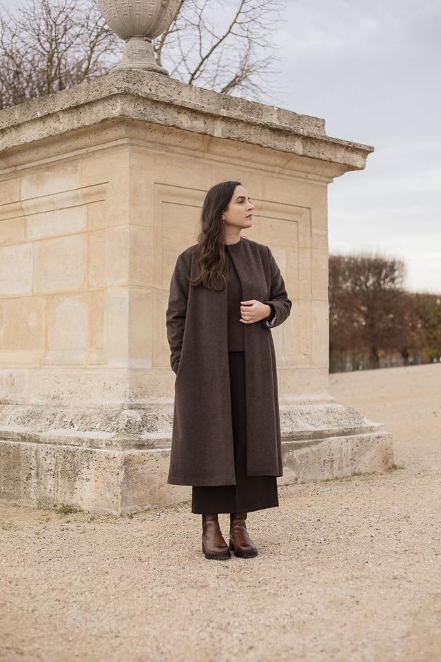 Lilium - manteau long en laine