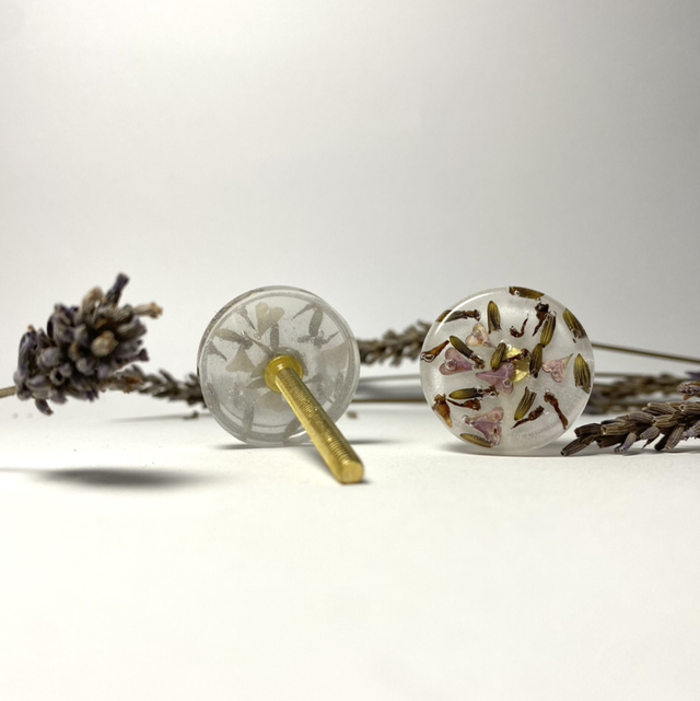 Boutons de meuble lavande