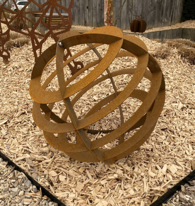 Sphères Terra corten ø 80 