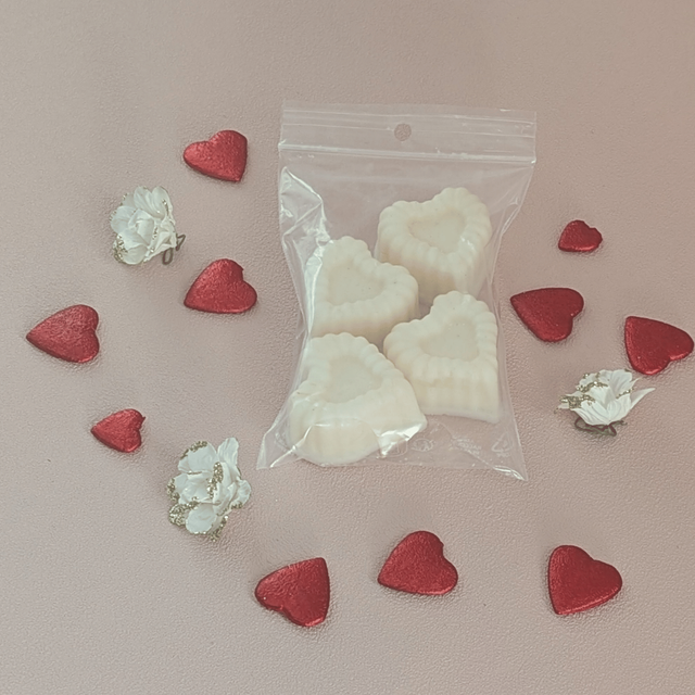 💗 Fondants parfumés cœur – Musc Blanc (64g)