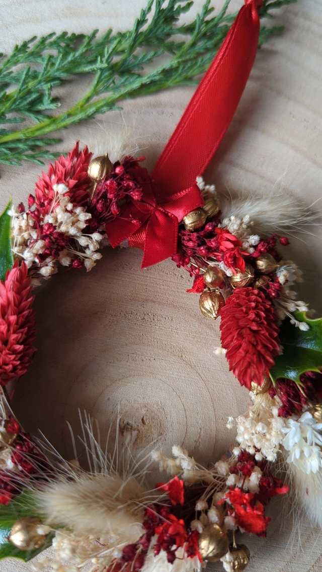 Couronne de Noël - Magie rouge