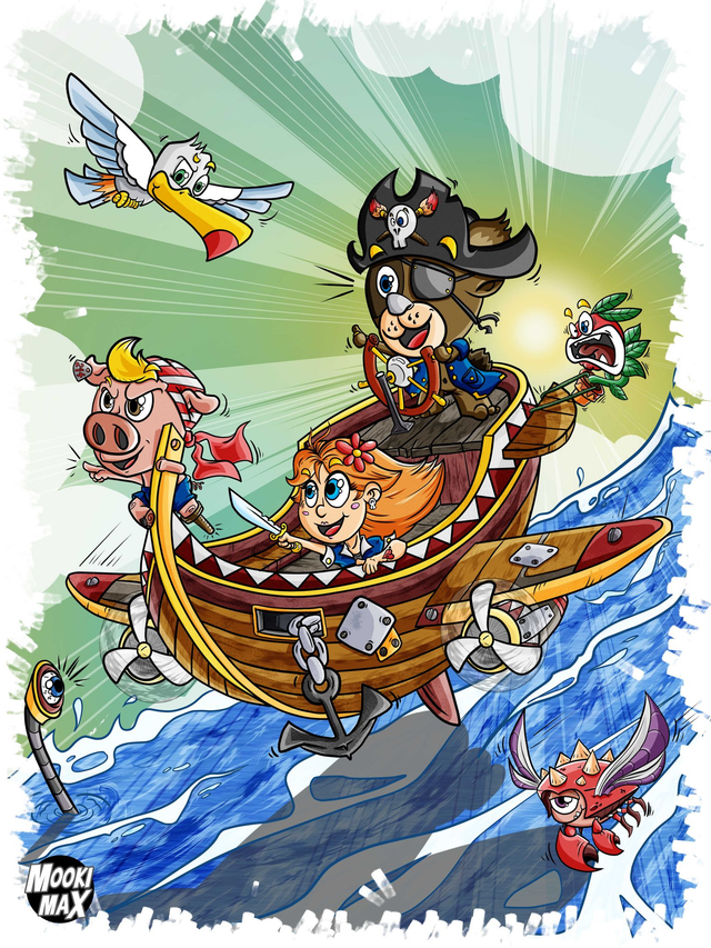 Illustration Gaston Pirate