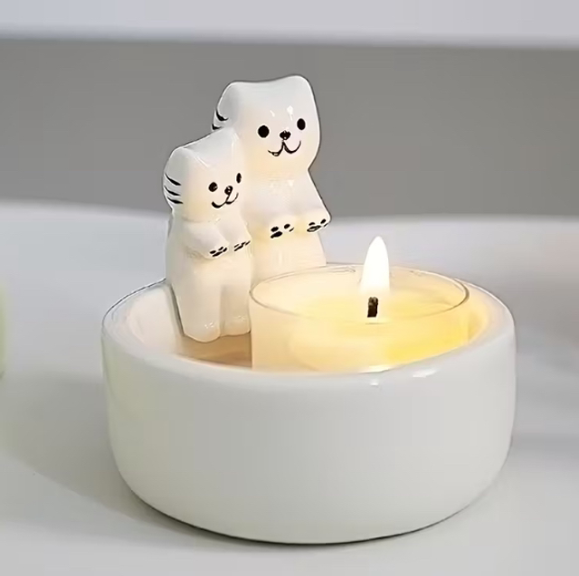 LumiPaw Cat Tea Light Candle Holder