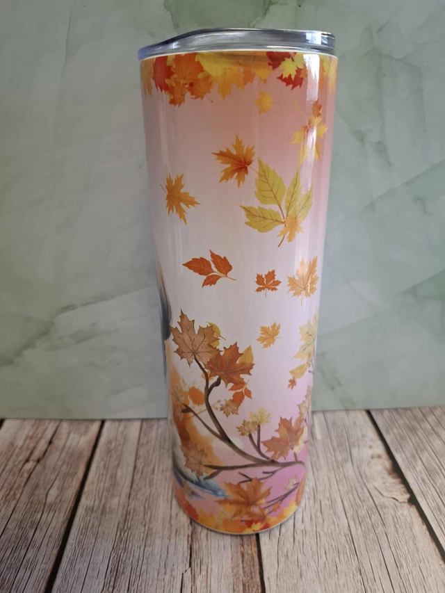 Gourde canette Lhassa Apso d automne