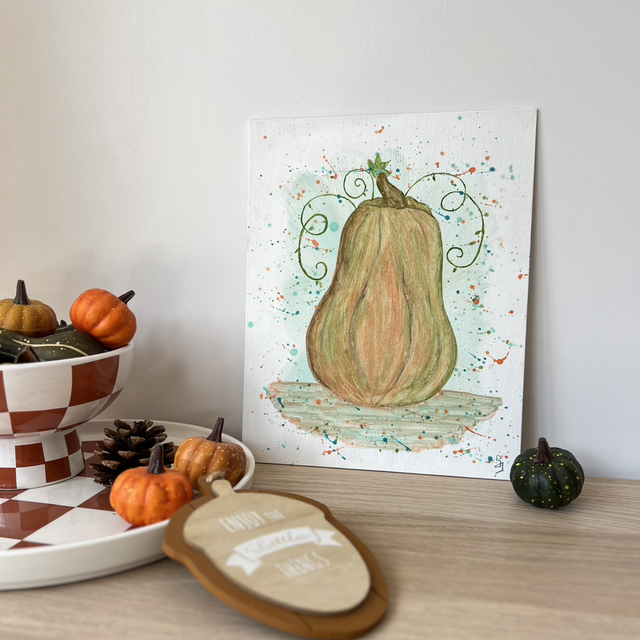 Butternut Poétique - décoration d'automne -art figuratif