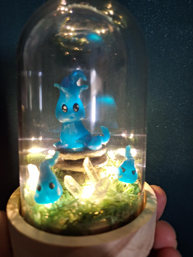 Cloche lumineuse feux-follets 