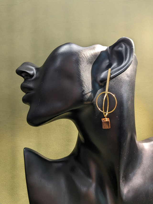 "Simouneto" - Pendants Olivier, Or