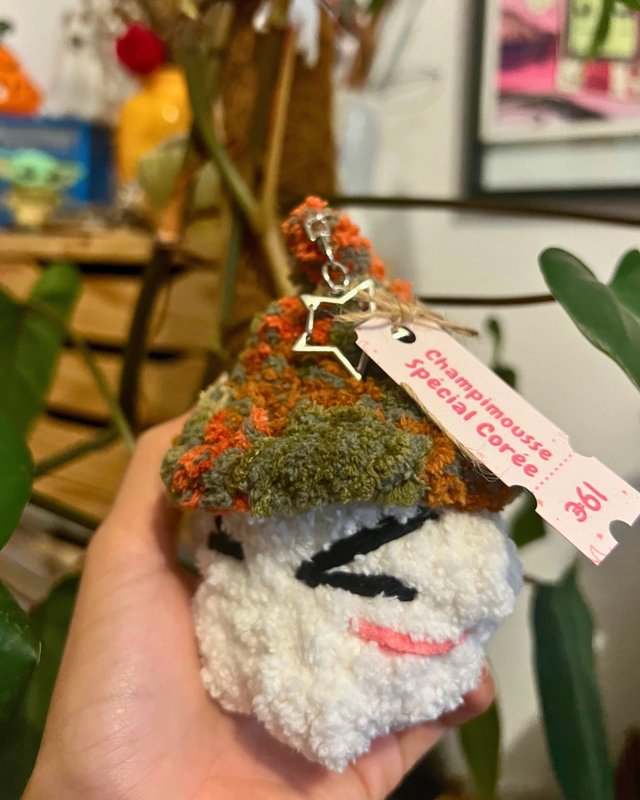 Champimousse | Charm bijoux de sac spécial Corée en crochet