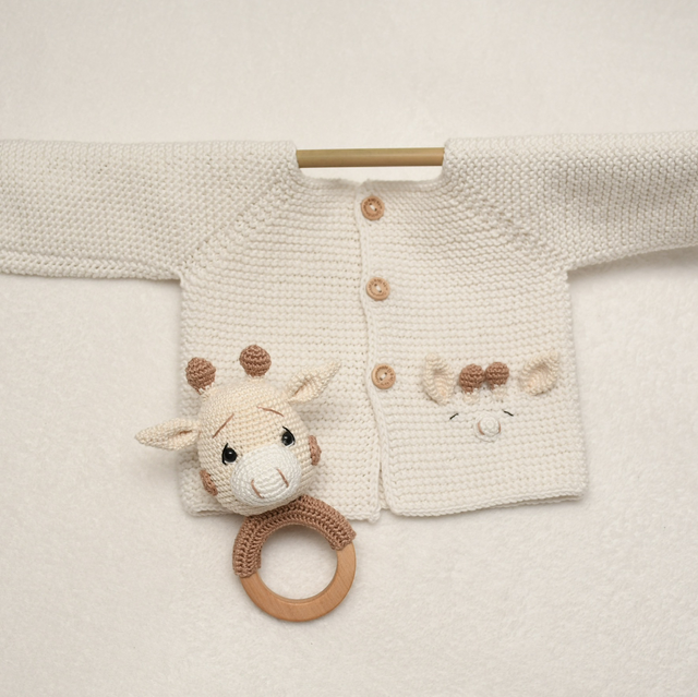 Baby-Set „Giraffe Classic“ – 2-teilig, 100 % Bio-Baumwolle (0–6 Monate)