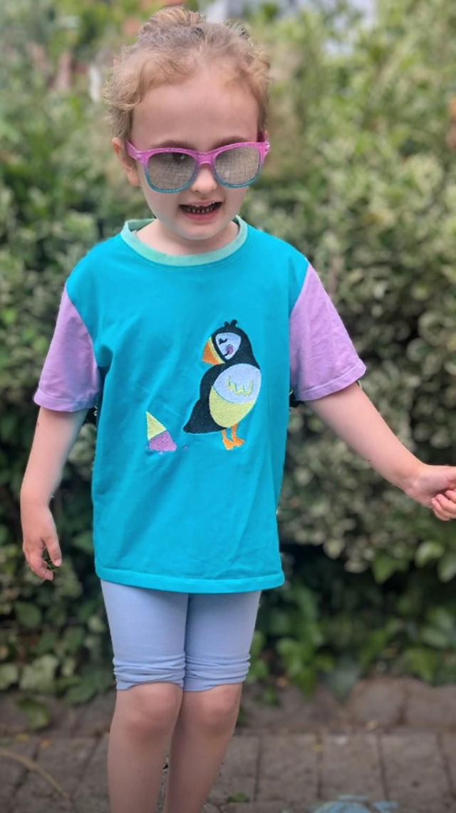 Puffin embroidered short sleeve T-shirt 