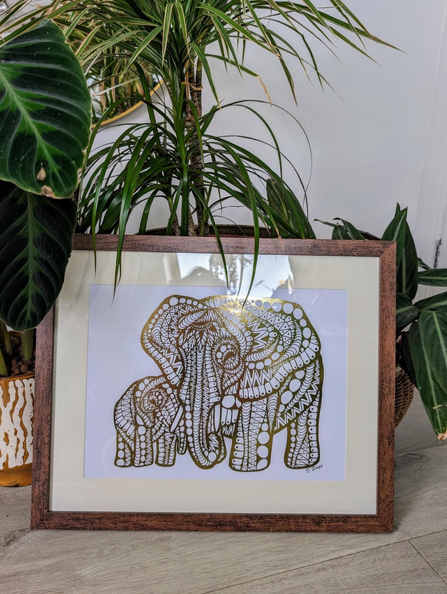 Elephant Mum & Child