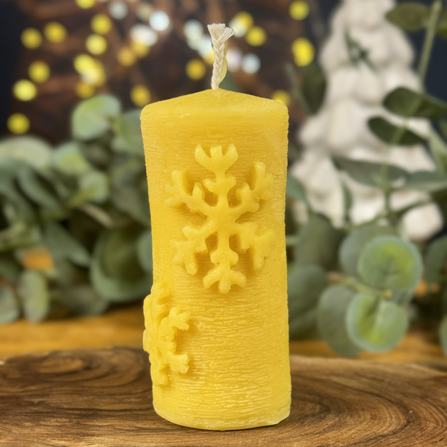 Festive Pillar Candle