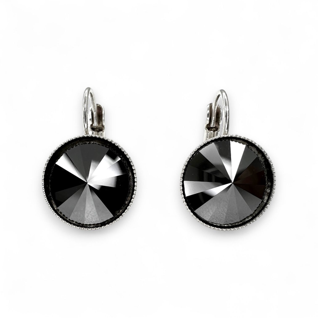 Ohrhänger RIVOLI 12 Hämatit, Schwarz