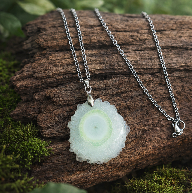 Collier quartz solaire 