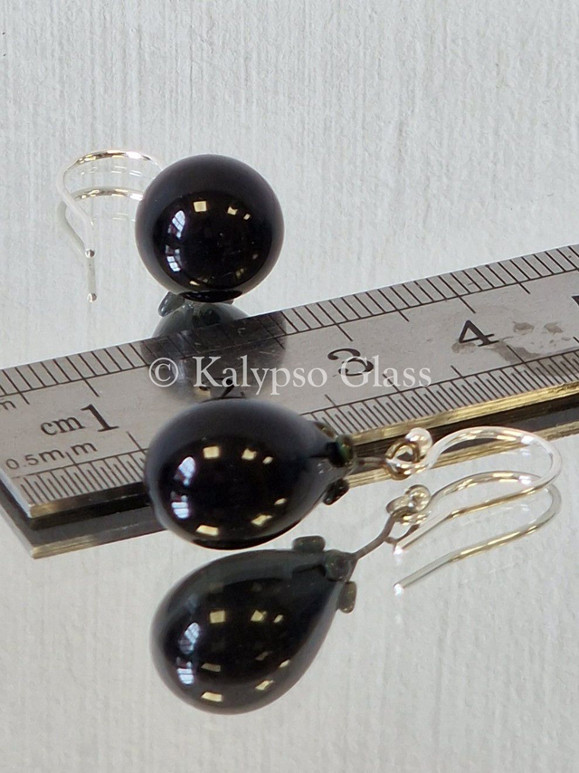 Drop Earrings, Black