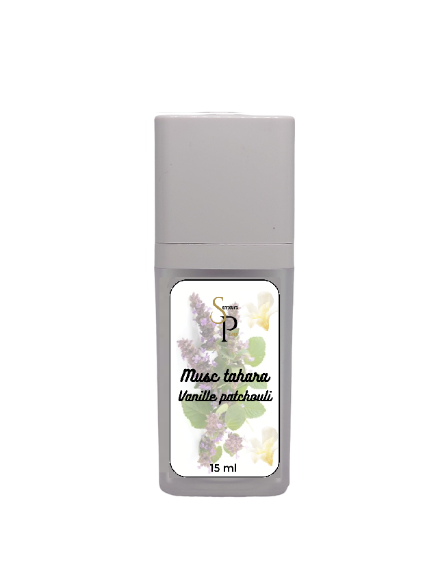 Musc intime tahara avec pompe Vanille patchouli 