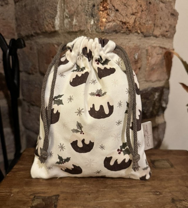 Christmas Puddings Reusable Gift Bags