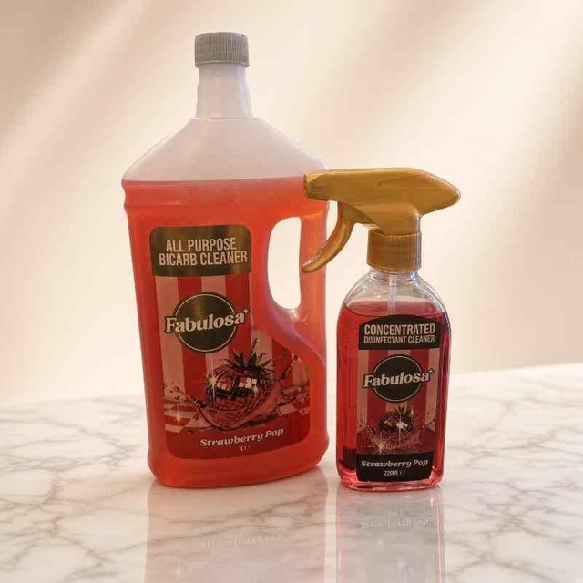 Fabulosa Strawberry Pop Cleaning Bundle – 2 Piece Set | Household Cleaning