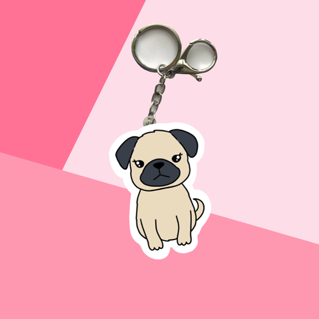 DOG keychain - Pug