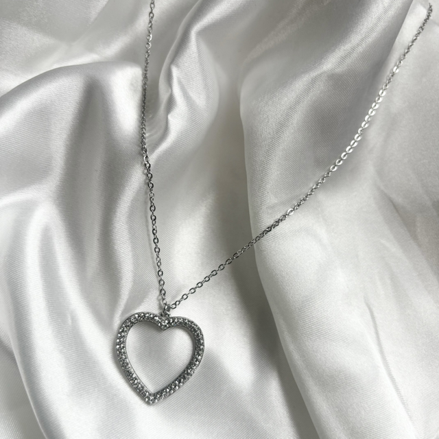 Collier Rubis silver