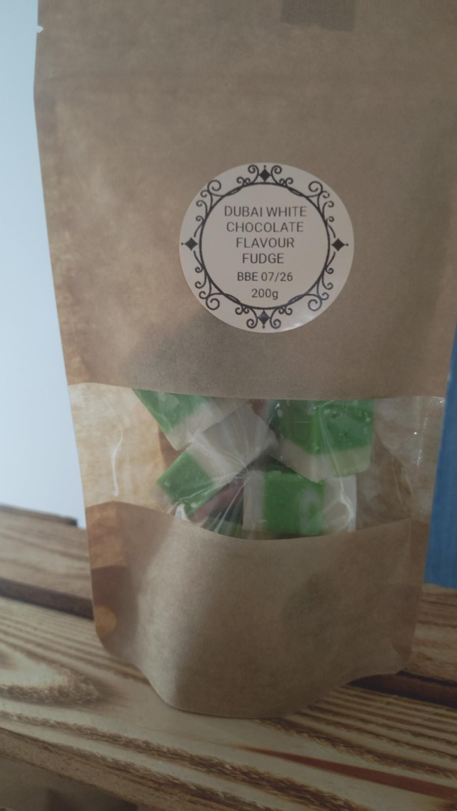 Dubai White Chocolate Flavoured Fudge 