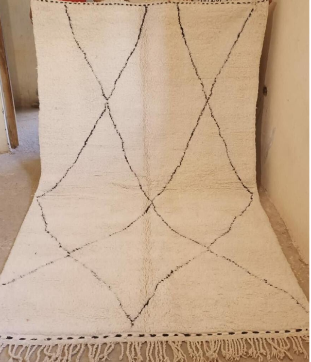 Handgemaakt tapijt wit